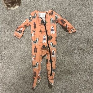 Velvet fawn Halloween dogs baby onesie